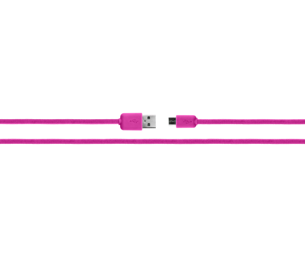 Xqisit Charge&sync microUSB2.0/USB cotton pink - 1425980 - zdjęcie 2